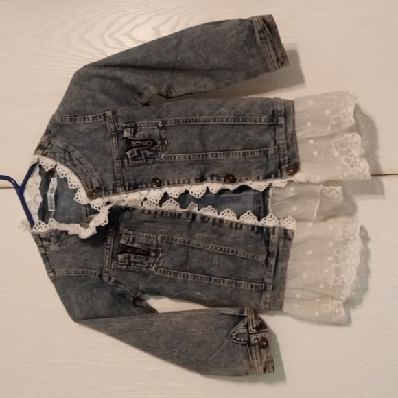 Girls Belle Maison Jean Jacket - Picture 1 of 6